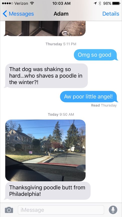 When Teresa called me