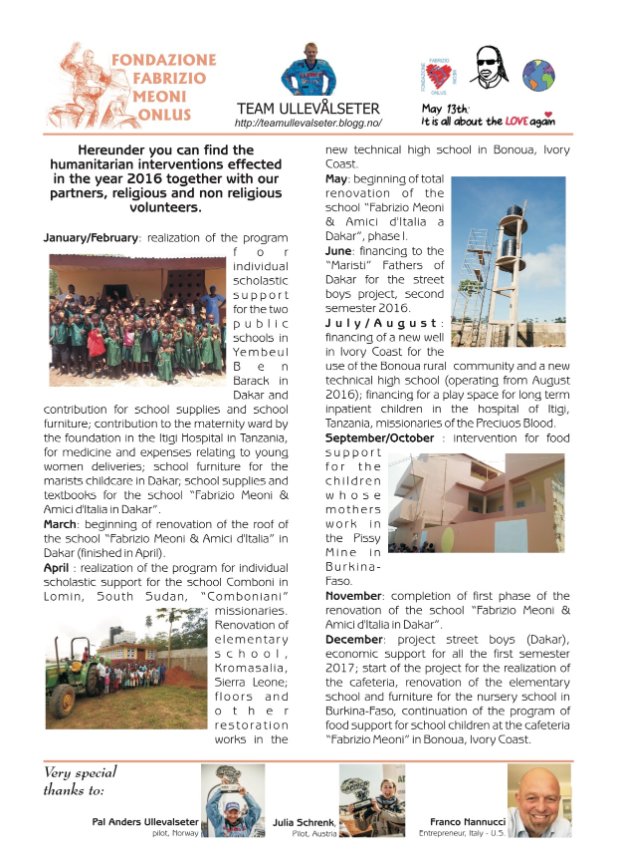 2016 Fabrizio Meoni Newsletter