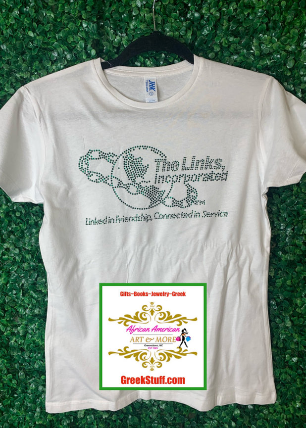 Links Logo Bling Tee (White)