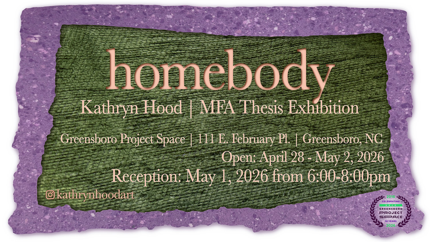 2026 MFA Thesis Exhibition: Kathryn Hood