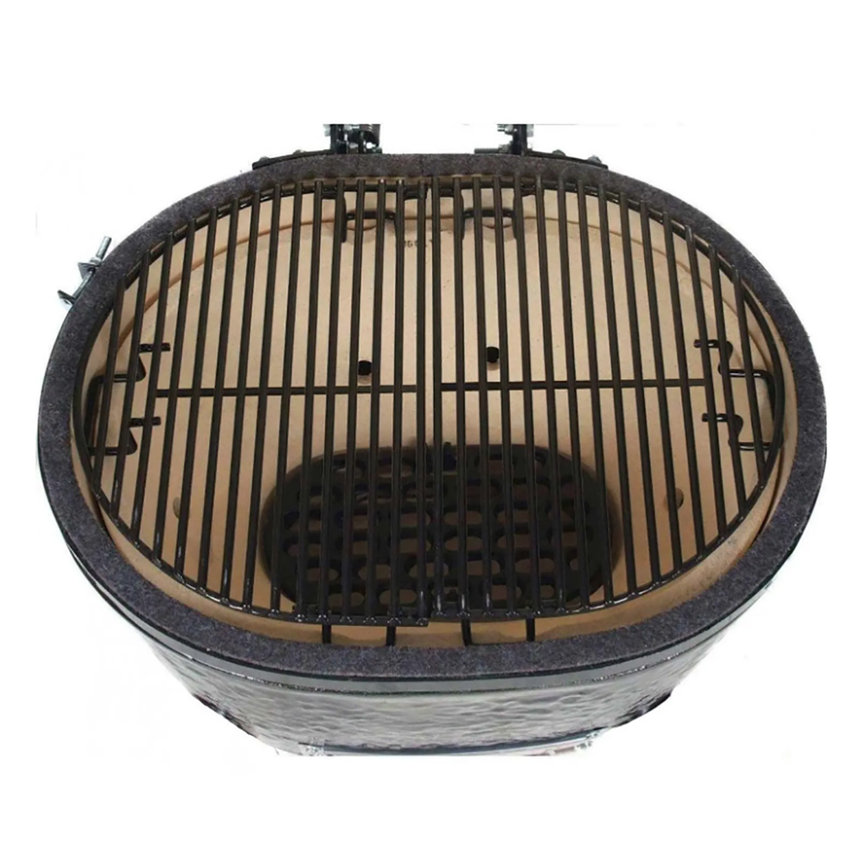Primo Oval XL 400 with Cart and Shelves Original Grills Outdoor