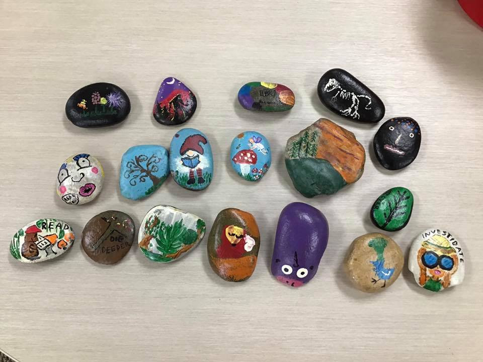 Teen Craft Kit: Dot Art Rocks – Moon Township Public Library