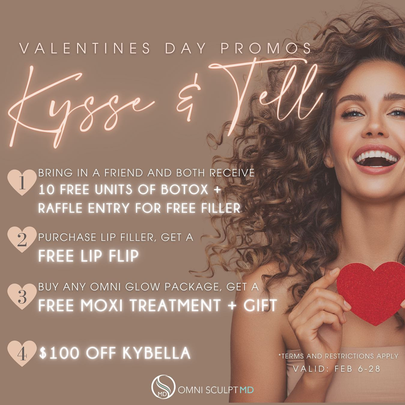 Kysse Tell February Specials Omni Sculpt Md