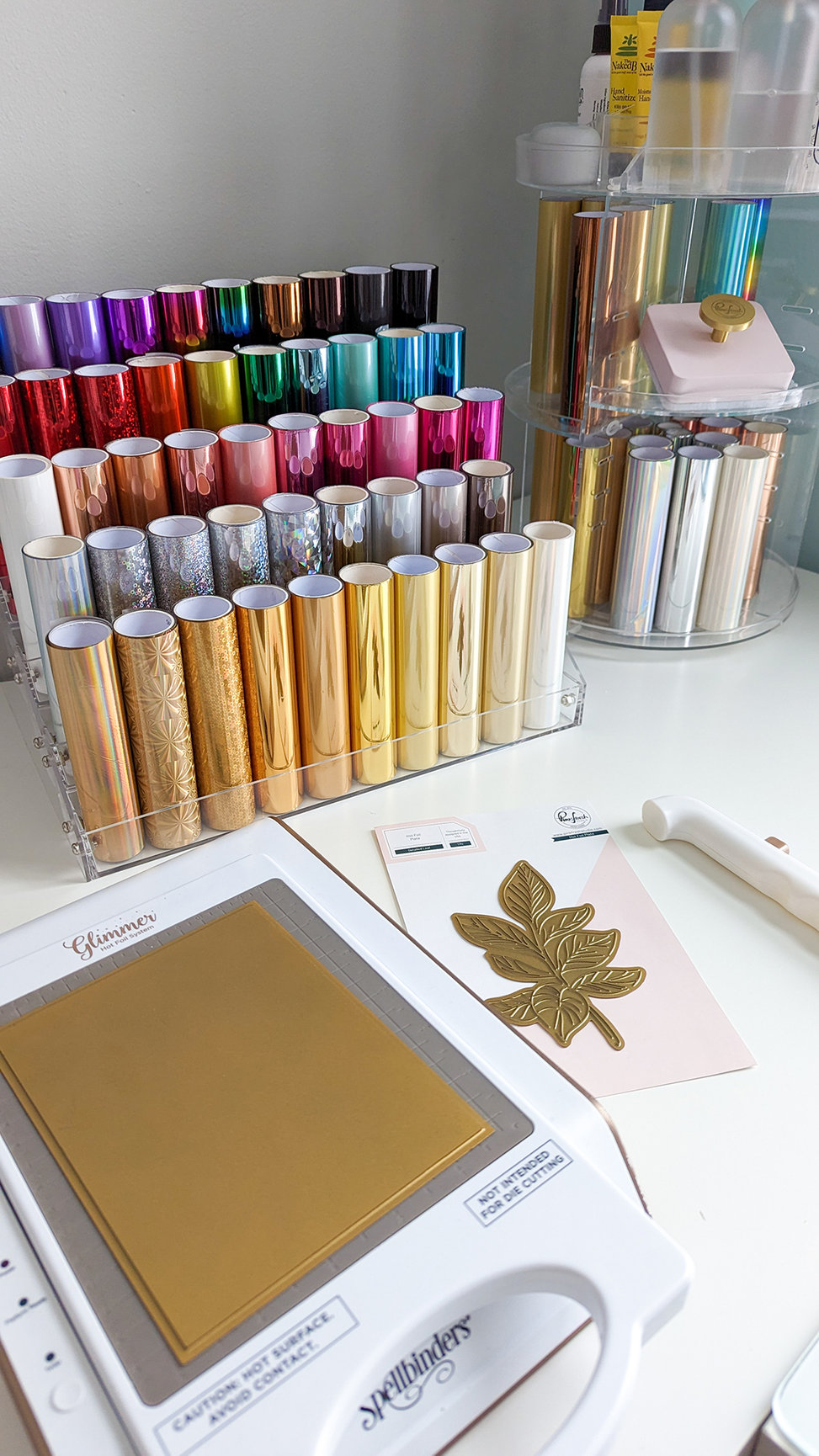 New Foil Storage in my Craft Room - Lea Lawson Creates