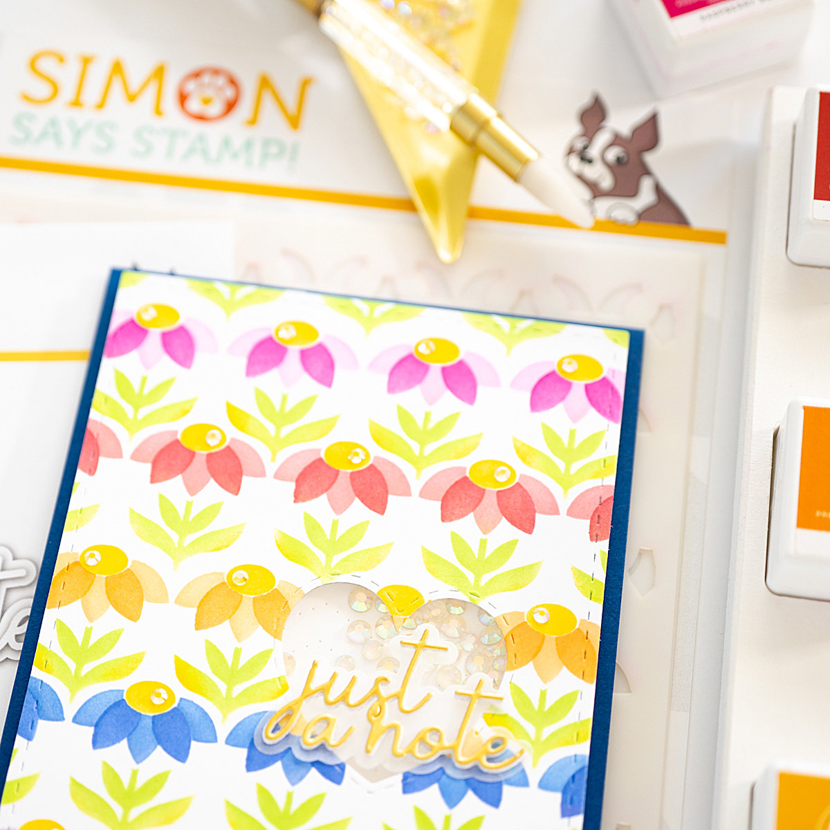 Simon Says Stamp Just A Note Release Blog Hop Day 2 + PRIZES! - Lea ...