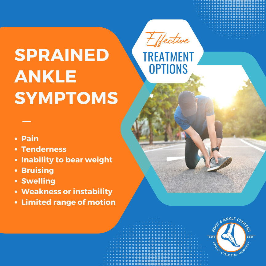Sprained Ankle Symptoms and Treatments in Frisco, Little Elm