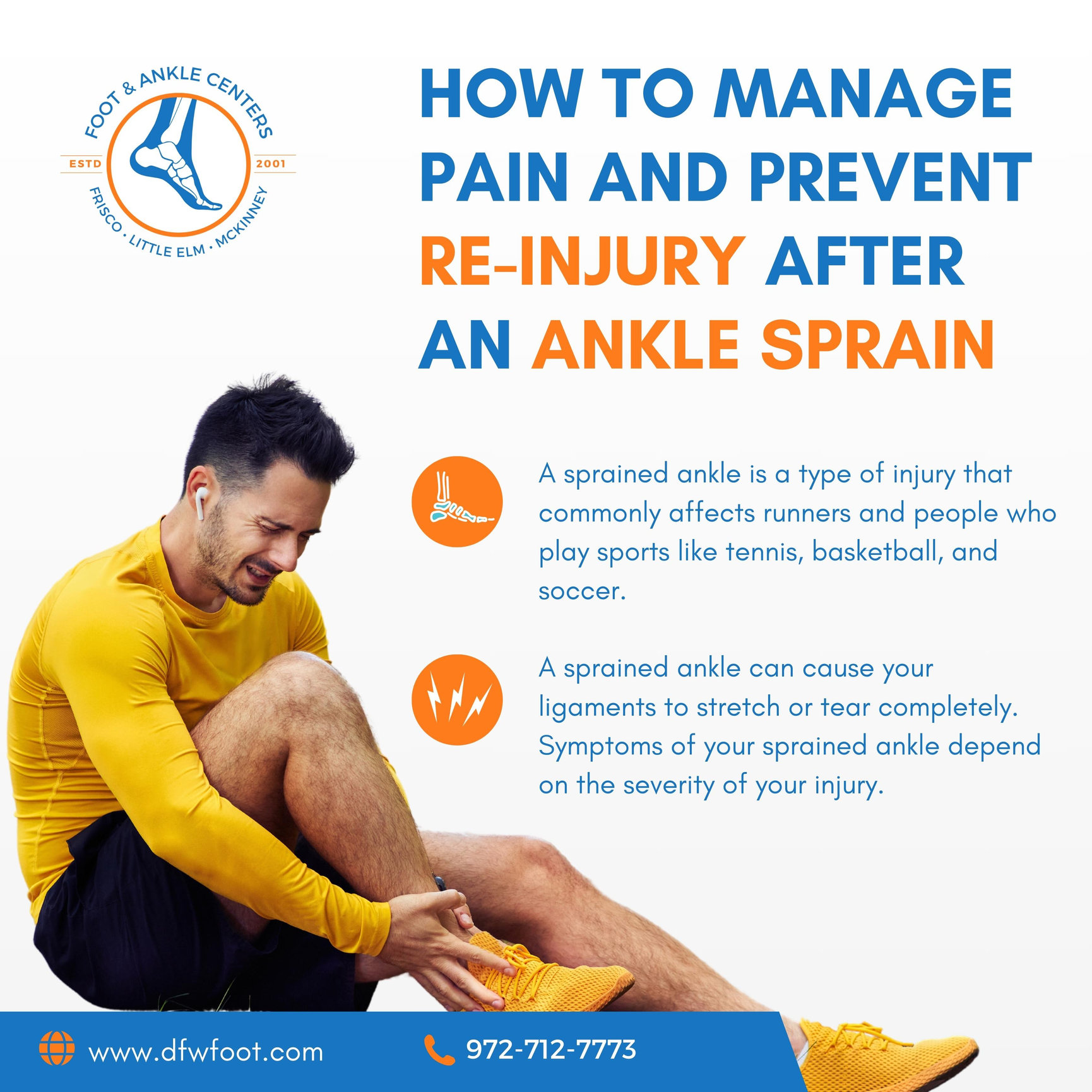 How to Manage Pain and Prevent Re-Injury After an Ankle Sprain? - Foot ...