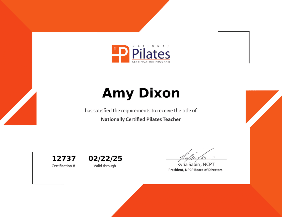 Pilates Certification of North Carolina